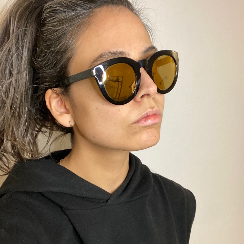 saint laurent mirror round sunglasses